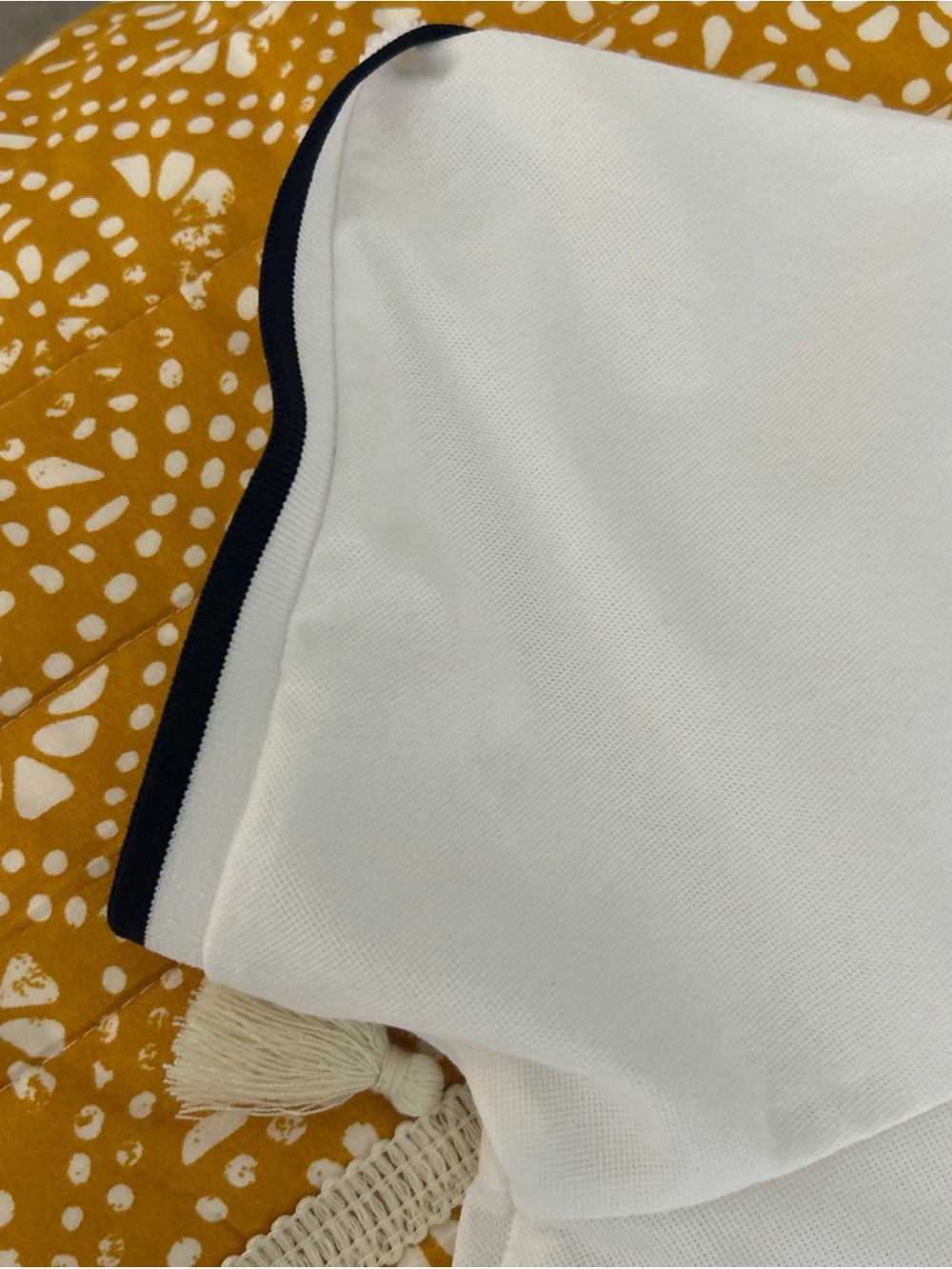 Ralph Lauren White Short-Sleeve Polo with Navy Trim - Picture 9 of 10